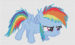 rainbow dash filly